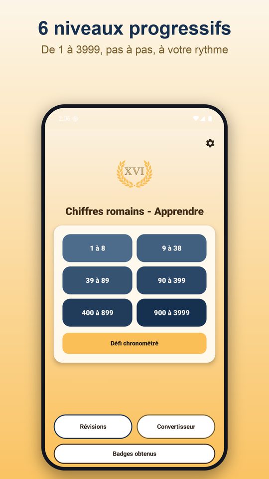 Capture d'écran 1 de Chiffres romains - Apprendre