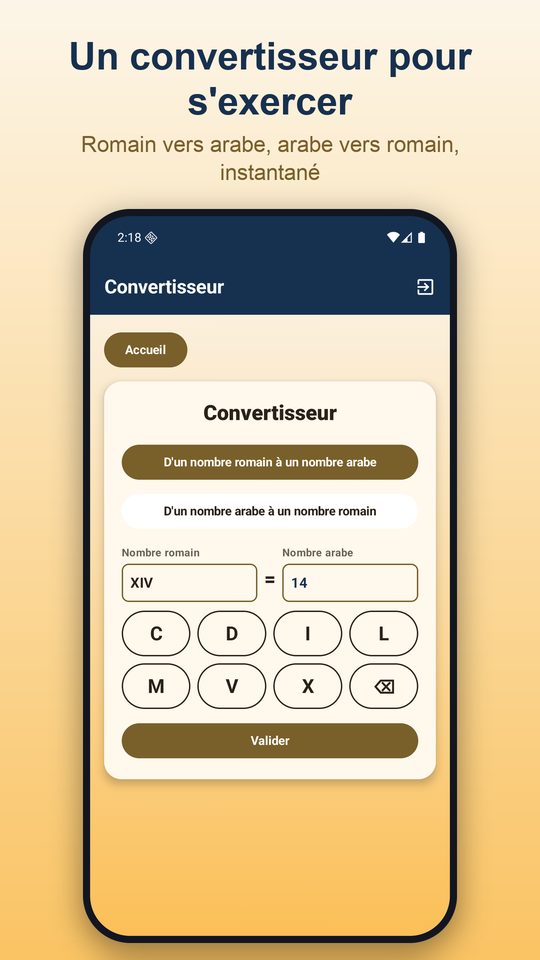 Capture d'écran 6 de Chiffres romains - Apprendre