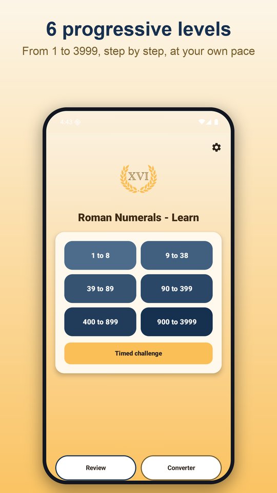 Roman Numerals - Learn screenshot 1