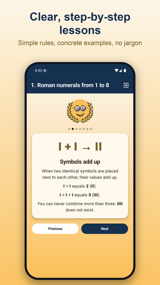 Roman Numerals - Learn screenshot 2