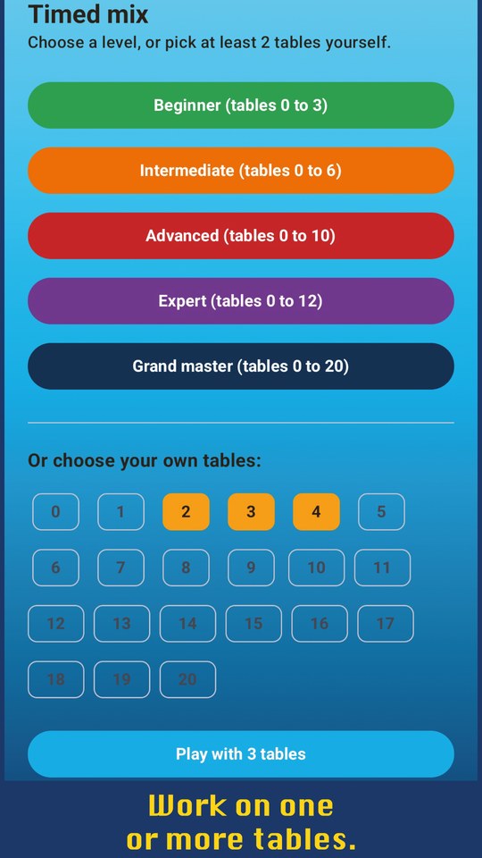 Multiplication Tables Games screenshot 4