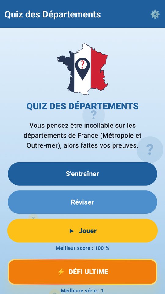French Departments Quiz screenshot 2