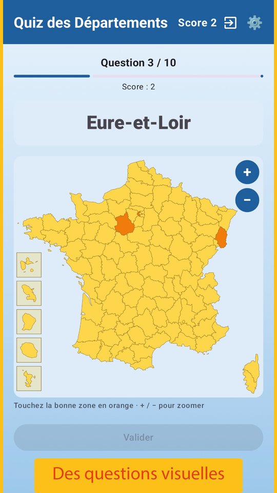 French Departments Quiz screenshot 3