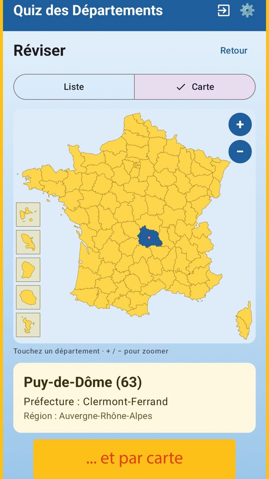 French Departments Quiz screenshot 8
